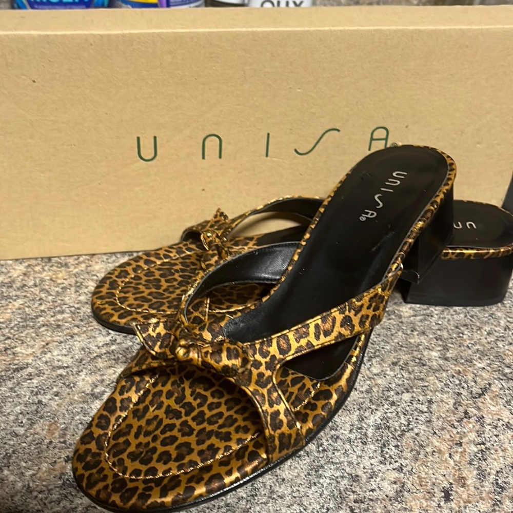 Unisa Leopard Low Sandals